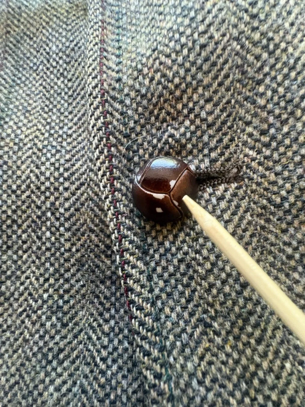 Pendleton Blazer Mens Vintage 44 Tan Brown Tweed Wool Sport Coat REaD Holes